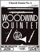 Church Sonata #6 Woodwind Quintet cover
